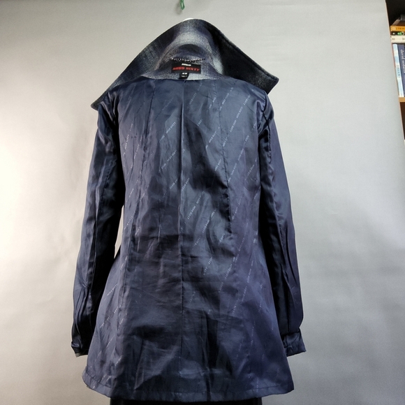 MISS SIXTY Wmns XS Wool Blend Blue Plaid Double Breast Jacket Coat ClassicCore - Picture 11 of 15